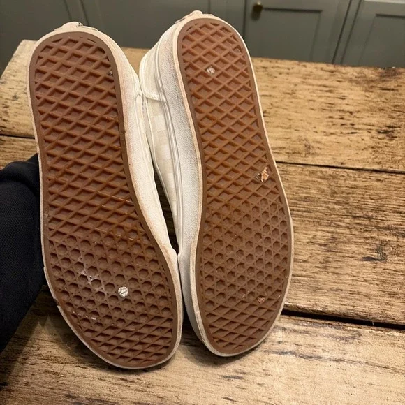 Vans Old Skool Checkered Lace Up Skate Shoes Retro Checkerboard M9 - Picture 6 of 8